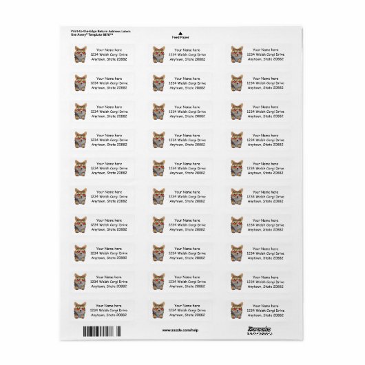 Étiquette Sentiment Super (Feuille entière)