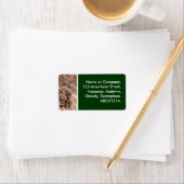 Étiquette Sepia Feuilles (En situation)