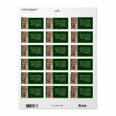 Étiquette Sepia Feuilles (Feuille entière)