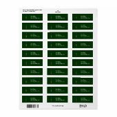 Étiquette Sept chakras verticaux (Feuille entière)