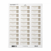 Étiquette Séquences de Champagne Bow Ribbon Diamant (Feuille entière)