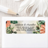 Étiquette Serene Garden Wreath : Pastel Floral Elegance (En situation)