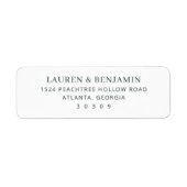 Étiquette Serene Mountain Wedding (Devant)