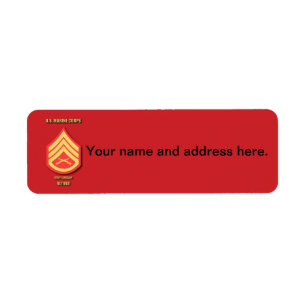 Étiquette Sergent d'état-major du Corps des Marines des État