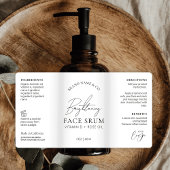 Étiquette Série de logos minima chic 2OZ Bouteille de pompe 