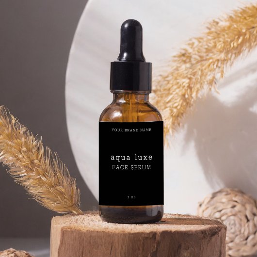 Étiquette sériel minimaliste