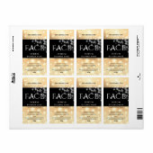 Étiquette sérique FACE élégant et moderne (Feuille entière)