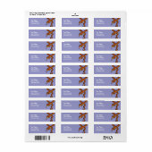 Étiquette Serpent à caricature (Feuille entière)