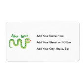 Étiquette Serpent de sifflement de sifflement (Devant)