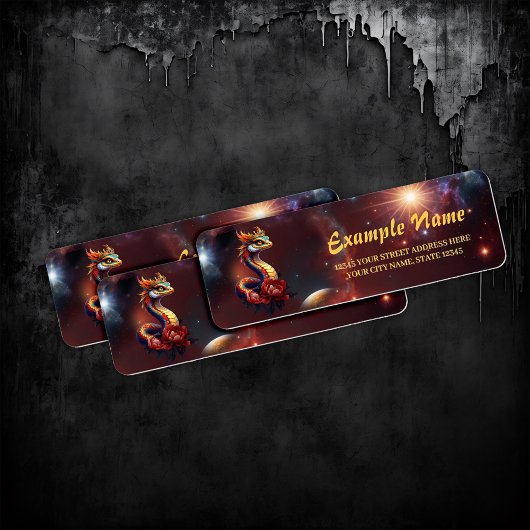 Étiquette Serpent royal étoilé de l'univers.