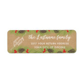 Étiquette Serre De Terre De Garland Classique Personnalisée (Devant)