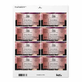 Étiquette Sérum rose Or Agate Cheveux Et Face Huile (Feuille entière)