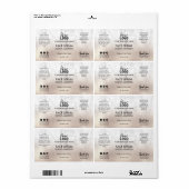 Étiquette Sérum Rose Professionnel Or Et Marbre Face (Feuille entière)