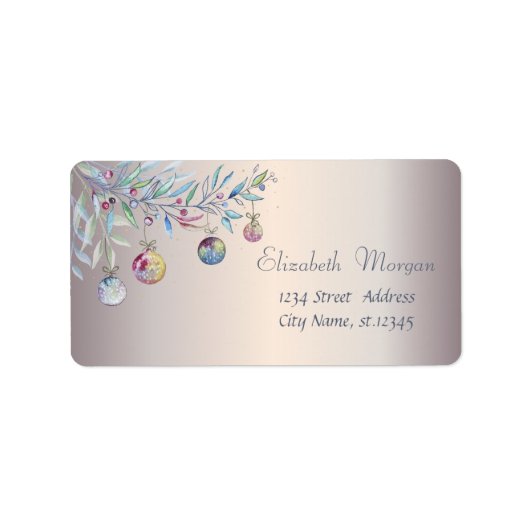 Étiquette Service des balles de Noël (Devant)