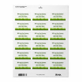 Étiquette Services de soins de la pelouse élégants (Feuille entière)