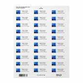 Étiquette SF Golden Gate Bridge #7 Adresse de retour Étiquet (Feuille entière)