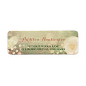 Étiquette Shabby Chic Florals (Devant)