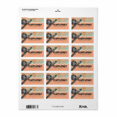 Étiquette Shabby chic tricot crochet boule de fil plaid (Feuille entière)