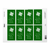 Étiquette Shamrock Abstrait (Feuille entière)