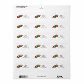 Étiquette Shamrock aux coeurs (Feuille entière)