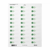 Étiquette Shamrock et réseau (Feuille entière)