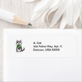 Étiquette Shamrock Kitty (En situation)