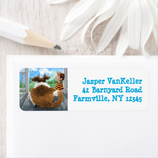 Étiquette Sheldon et Davie Relaxing (En situation)