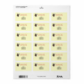 Étiquette Shelter Dog Adoption - Western Return Adresse (Feuille entière)