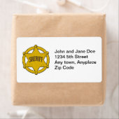 Étiquette Shérif Star Badge (En situation)