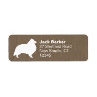 Shetland Sheepdog Sheltie Dog Return Address