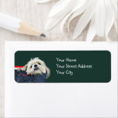 Étiquette Shih Tzu Noël (En situation)