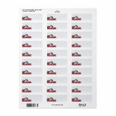 Étiquette Shih Tzu Noël (Feuille entière)