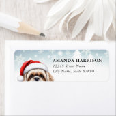 Étiquette Shih Tzu Return Address Labels (En situation)