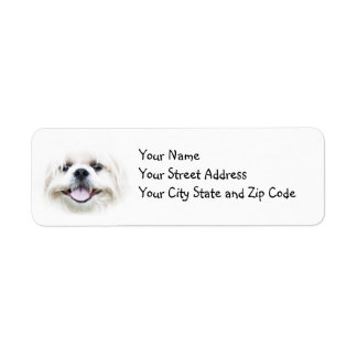 Étiquette Shih Tzu souriant