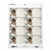 Étiquette Shogirl en argent (Feuille entière)