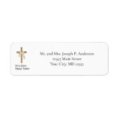 Étiquette Shroud of Turin Easter Cross Religious Christian (Devant)