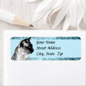 Étiquette Siamese au crayon (En situation)