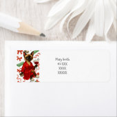 Étiquette Siamese Cat Christmas Holiday  (En situation)