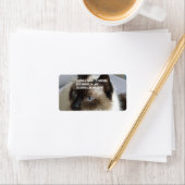 Étiquette Siamese Kitty (En situation)