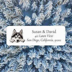 Étiquette Sibérie Husky Chien race Amateurs d'animaux de com