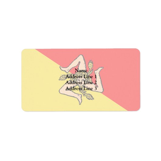 Étiquette Sicilien, Italie (Devant)