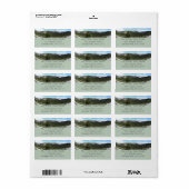 Étiquette Sierra Nevada Mountains II de Yosemite (Feuille entière)