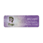 Étiquette Signe astrologique Virgo Zodiac couleur Pick (Devant)