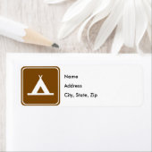 Étiquette SIGNE D'AUTOROUTE DU Camping (En situation)