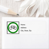 ÉTIQUETTE SIGNE DE LA ROUTE DE VÉLO (En situation)