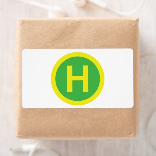 Étiquette SIGNE Helipad (En situation)