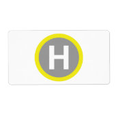 Étiquette SIGNE Helipad (Devant)