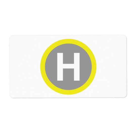 Étiquette SIGNE Helipad (Devant)