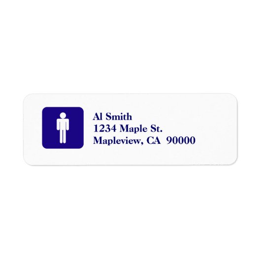 ÉTIQUETTE SIGNE HOMME (Devant)