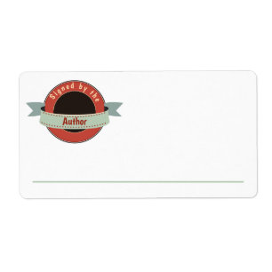 Étiquette Signé par l'Auteur Bookplate,